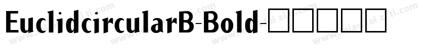 EuclidcircularB-Bold字体转换