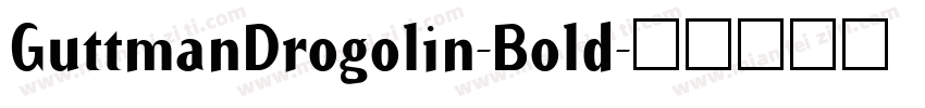 GuttmanDrogolin-Bold字体转换