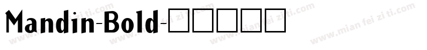 Mandin-Bold字体转换