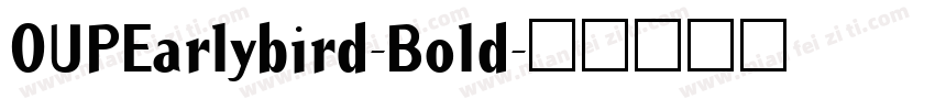 OUPEarlybird-Bold字体转换