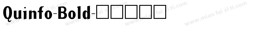 Quinfo-Bold字体转换