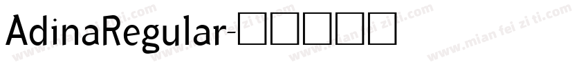AdinaRegular字体转换