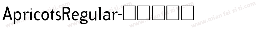 ApricotsRegular字体转换