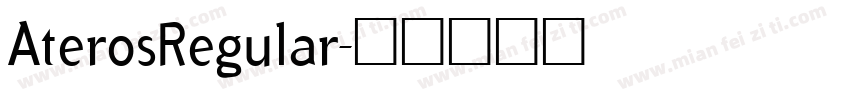 AterosRegular字体转换