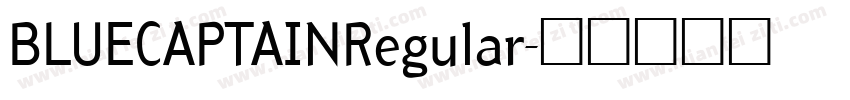 BLUECAPTAINRegular字体转换