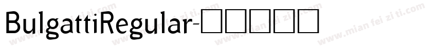BulgattiRegular字体转换
