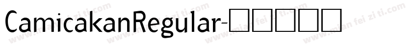 CamicakanRegular字体转换