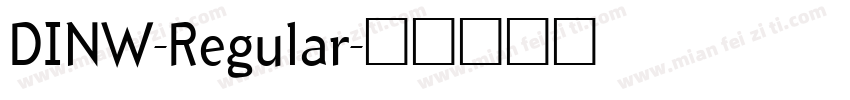 DINW-Regular字体转换