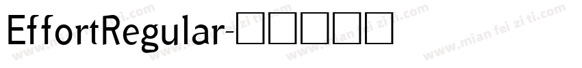 EffortRegular字体转换