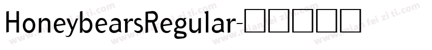 HoneybearsRegular字体转换