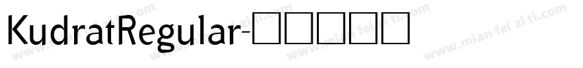 KudratRegular字体转换