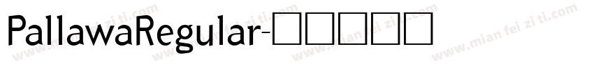 PallawaRegular字体转换