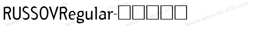 RUSSOVRegular字体转换
