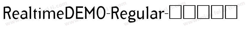 RealtimeDEMO-Regular字体转换
