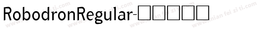 RobodronRegular字体转换