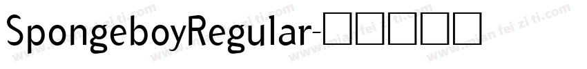 SpongeboyRegular字体转换