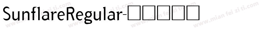 SunflareRegular字体转换