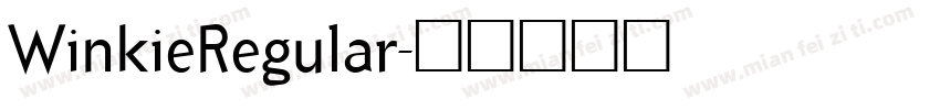 WinkieRegular字体转换