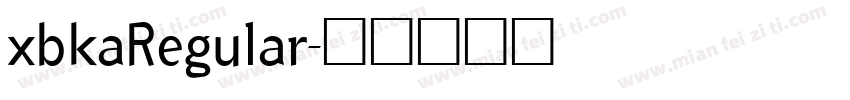 xbkaRegular字体转换