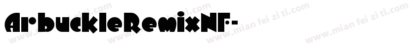 ArbuckleRemixNF字体转换