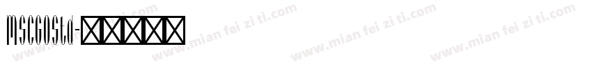 MSCGOStd字体转换
