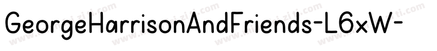 GeorgeHarrisonAndFriends-L6xW字体转换