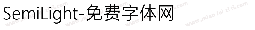 SemiLight字体转换