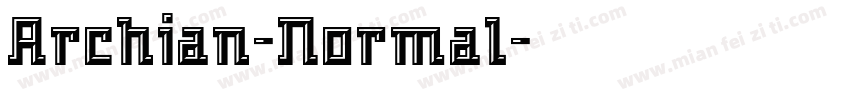 Archian-Normal字体转换