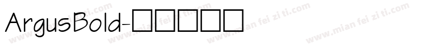 ArgusBold字体转换