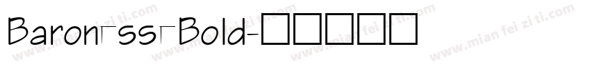 BaronesseBold字体转换