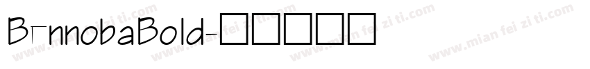 BennobaBold字体转换