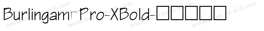 BurlingamePro-XBold字体转换