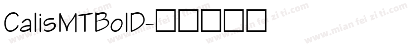 CalisMTBolD字体转换