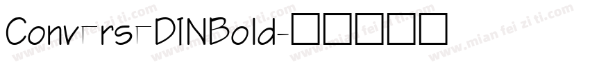 ConverseDINBold字体转换