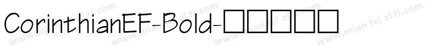 CorinthianEF-Bold字体转换