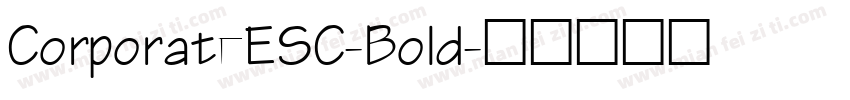 CorporateESC-Bold字体转换