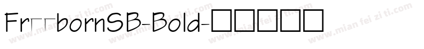FreebornSB-Bold字体转换