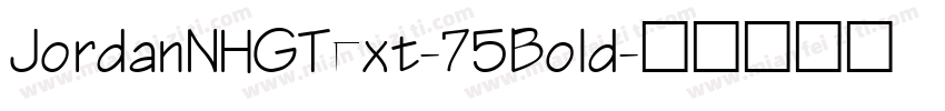 JordanNHGText-75Bold字体转换