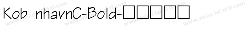 KobenhavnC-Bold字体转换