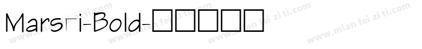 Marsei-Bold字体转换