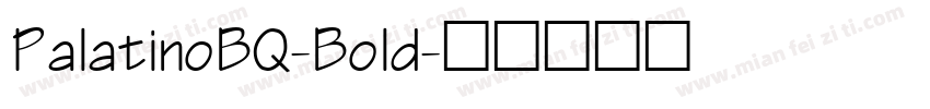 PalatinoBQ-Bold字体转换