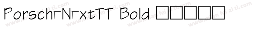 PorscheNextTT-Bold字体转换