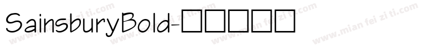 SainsburyBold字体转换