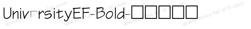 UniversityEF-Bold字体转换