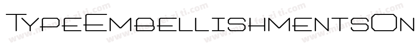 TypeEmbellishmentsOnePlain字体转换