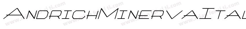 AndrichMinervaItali字体转换