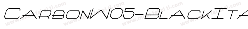 CarbonW05-BlackItali字体转换