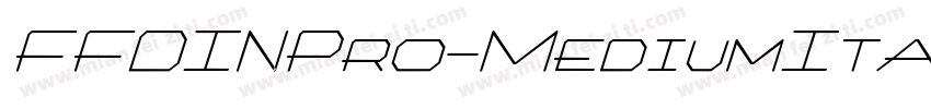 FFDINPro-MediumItali字体转换