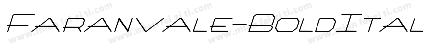 Faranvale-BoldItali字体转换