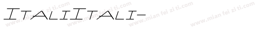 ItaliItali字体转换